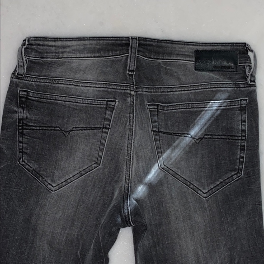 🔥 Diesel SKINZEE Super Skinny Grey Jeans Women - Picture 7 of 8
